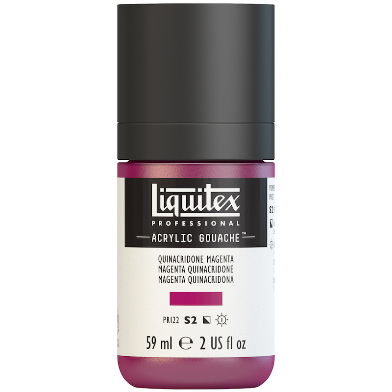 LQX ACRYLIC GOUACHE 59ML 114 QUINACRIDONE MAGENTA 887452999546