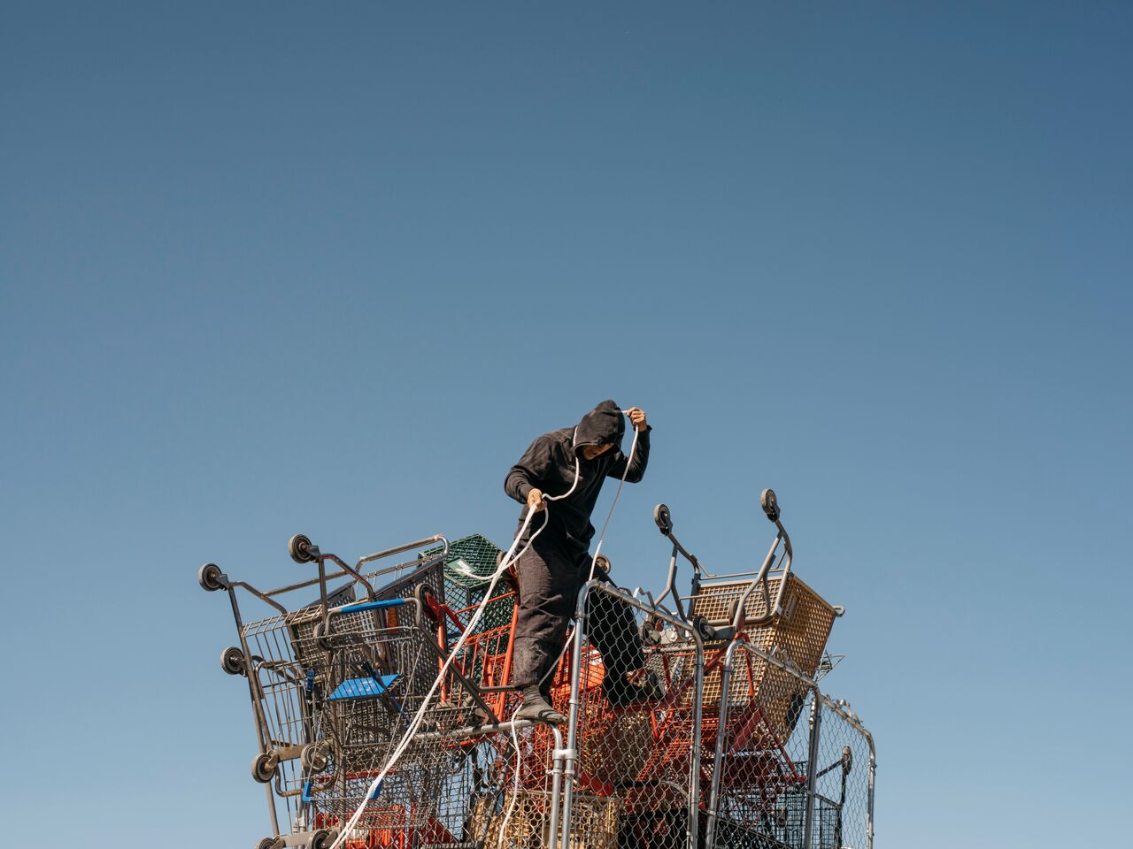 David Shrigley installation, set-up