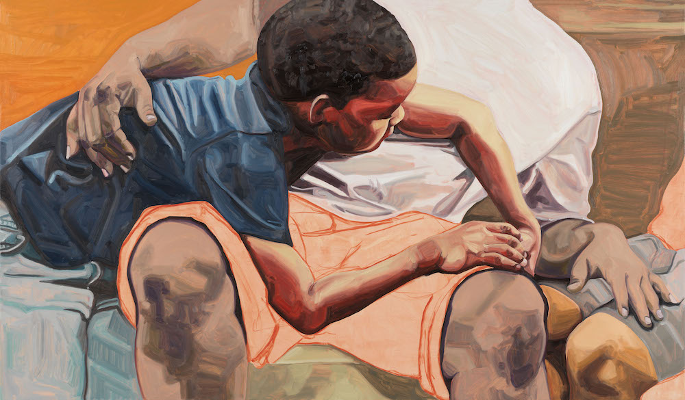 Within Reach, 2019. Oil on canvas, 35 x 60 in (88.9 x 152.4 cm). The Joyner/Giuffrida Collection. Courtesy the artist and Casey Kaplan, New York