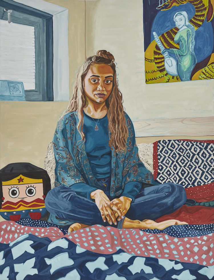 Noelle, 2019. Oil on canvas, 78 x 60 in (198.1 x 152.4 cm). Rennie Collection, Vancouver. Courtesy the artist and Casey Kaplan, New York