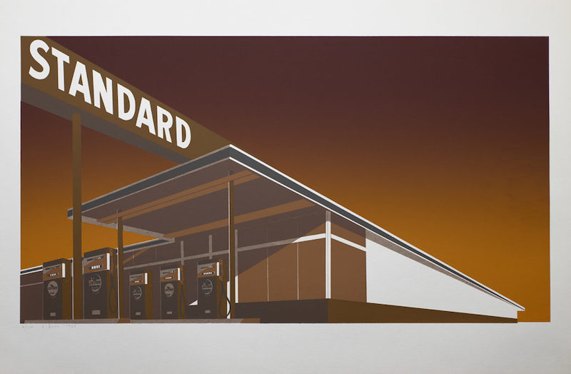 Mocha Standard, 1969 Screenprint 24 7/8 x 40 in. (63.2 x 101.6 cm) Ed. 64/100 Collection of Jordan D. Schnitzer © Ed Ruscha. Photo courtesy the artist and Gagosian Photo: Trayson Conner