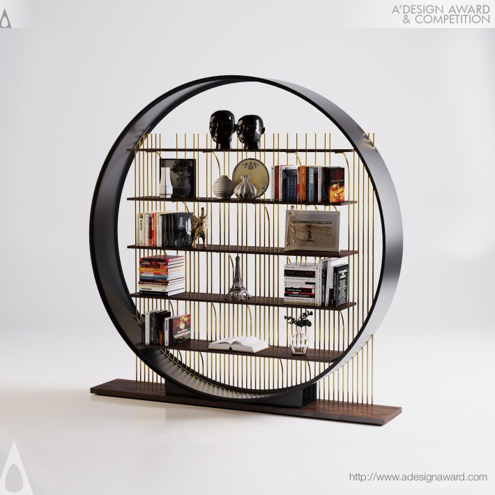 Ring Bookshelf by Rama Akel
