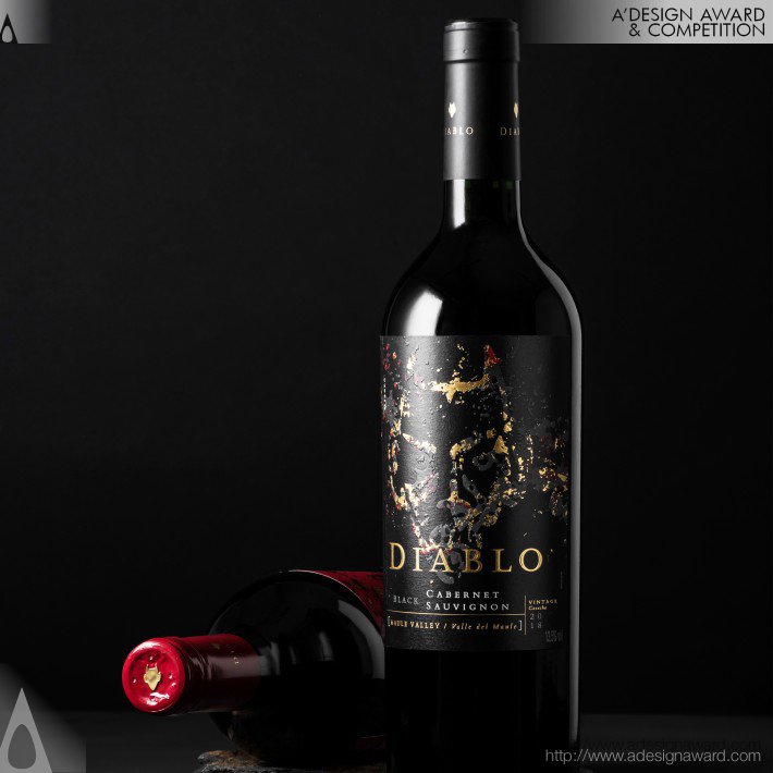 Diablo Black Wine Packaging by Ximena Ureta