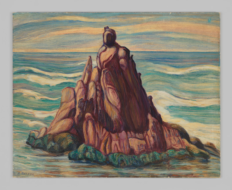 Adele Watson, Untitled (Mountain Island Monk), c. 1931-47. Oil on canvas, 27 1/8 × 34 in. (68.9 × 86.4 cm). Whitney Museum of American Art, New York; gift of Lydia E. Ringwald 2020.176