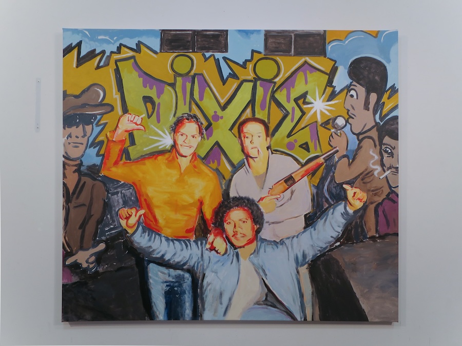 Charlie Ahearn, DIXIE A to the K, 2023  Acrylic on canvas  56 x 64 inches   Photo by Charlie Ahearn.  Courtesy of the artist and Jeffrey Deitch, New York