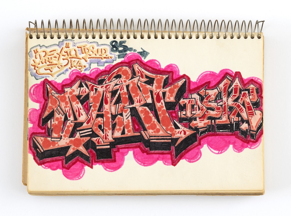 PART, Untitled (Blackbook), 1985. Mixed media, 8 1/2 x 5 3/4 inches (21.6 x 14.6 cm). Photo: Farzad Owrang