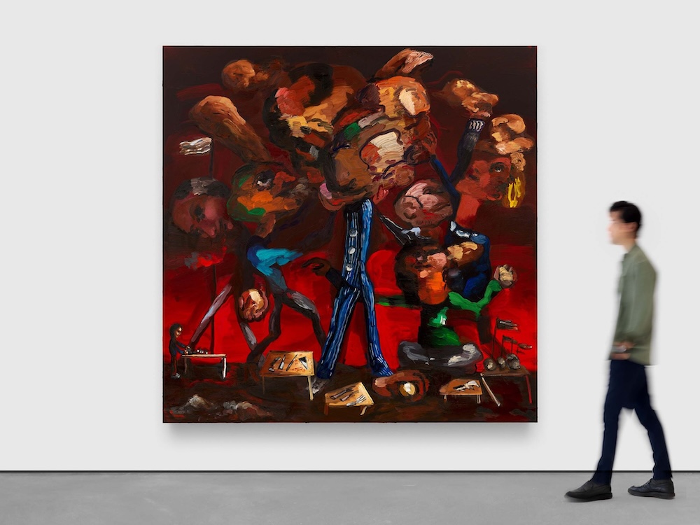 Installation view, Dana Schutz: The Sea and All Its Subjects, David Zwirner, Paris, 2024