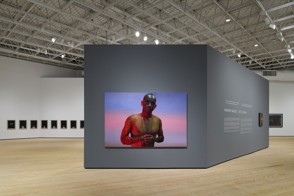 Installation view of Vincent Valdez: Just a Dream… at Contemporary Arts Museum Houston, 2024. Courtesy Contemporary Arts Museum Houston. Image: Peter Molick.