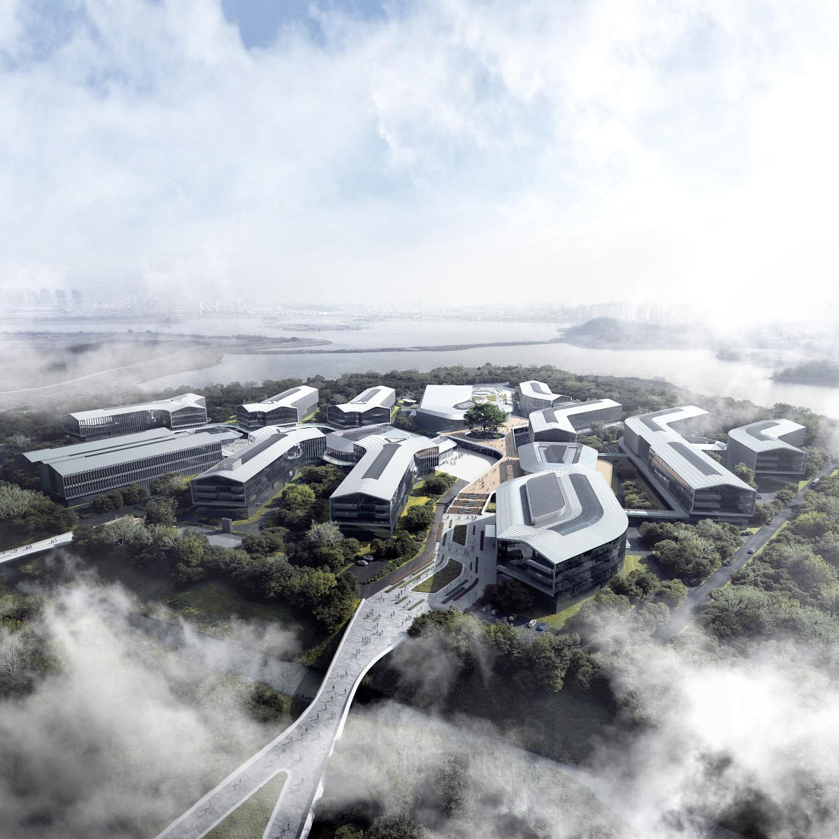 Alibaba Damo Nanhu Industry Park by Aedas (Hong Kong)