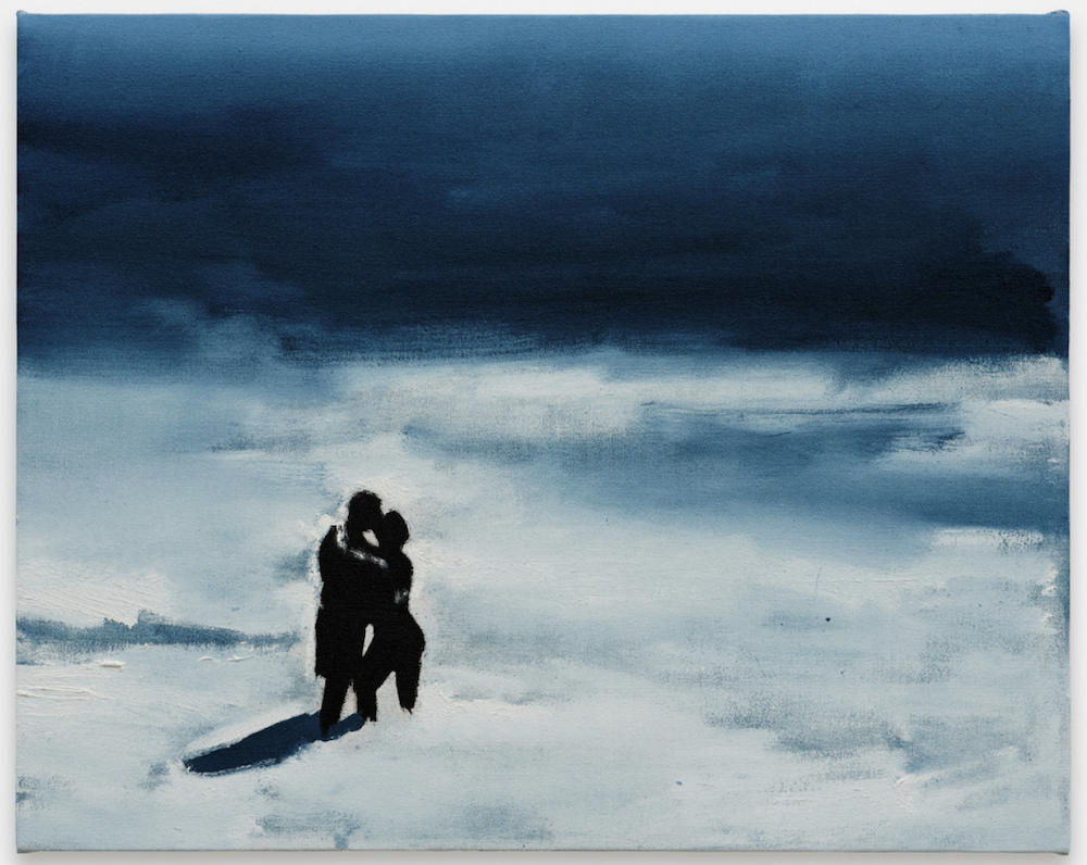 Untitled (Couple in Surf), 2024 Oil on canvas 16 x 22 inches