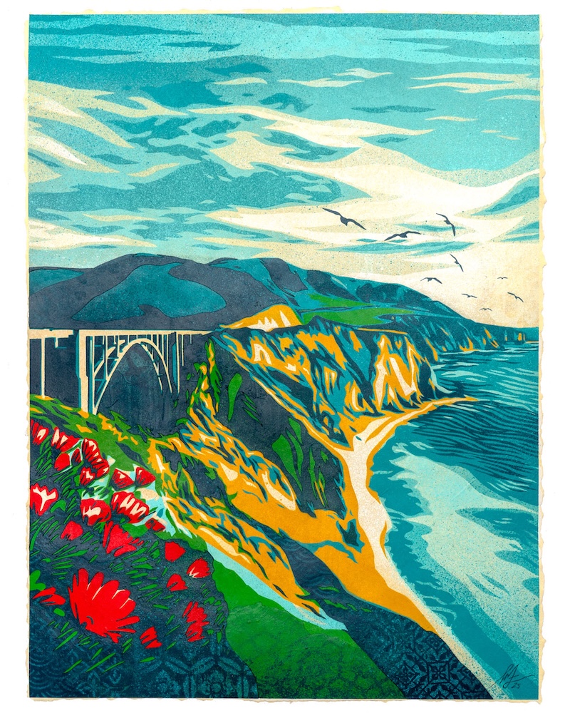 Shepard Fairey, The Big Sur Coast, 2025