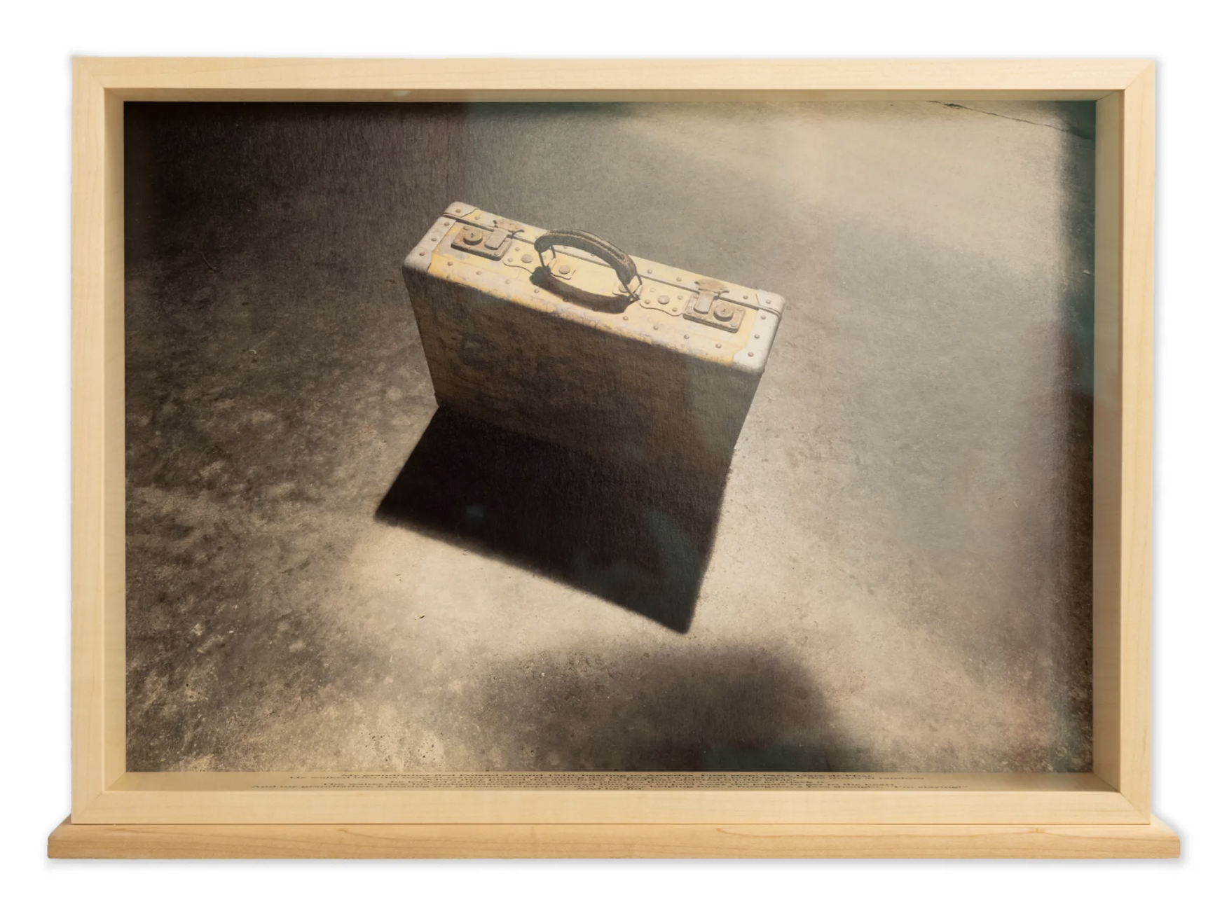 The Legend of the Artichoke, 2023 pigment print in wooden box, 12-1/4 x 17-1/4 x 4-1/4 inches (framed) [31 x 43.5 x 10.5 cm], edition of 5 + 1 AP in English and in French // Image courtesy the artist and Fraenkel Gallery, San Francisco