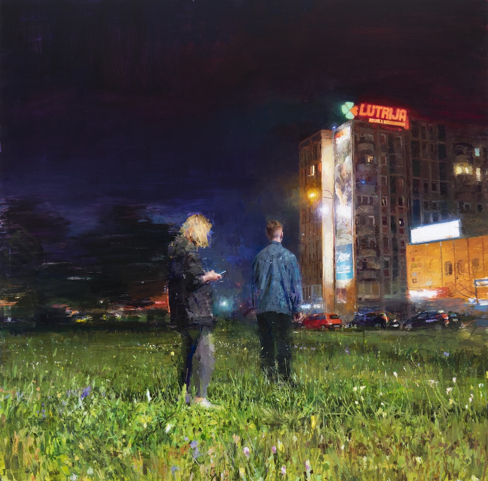 Par Godina Za Nas, Oil on Wood, 90cm x 90cm  