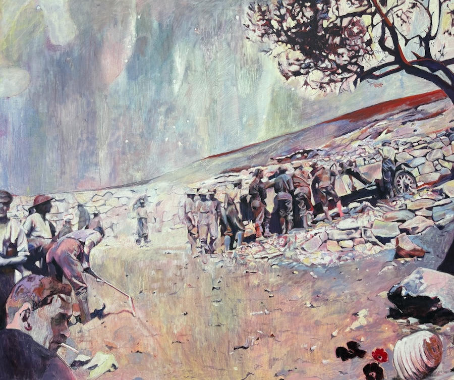 Gathering // JamieBragg // "Building Roads During the Campaign, Palestine, 1915, 2024"
