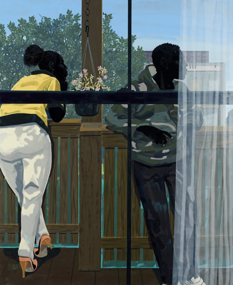 Untitled (Porch Deck), 2014 Acrylic on PVC panel. 180.3 x 149.9 cm. Kravis Collection. © Kerry James Marshall. Image courtesy of the artist and David Zwirner, London