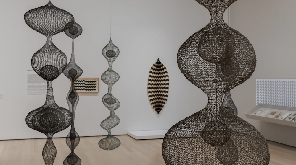 Installation view, Ruth Asawa: A Retrospective, The Museum of Modern Art, New York, 2025 © 2025 The Museum of Modern Art, New York. Photo by Jonathan Dorado. Artworks © 2025 Ruth Asawa Lanier, Inc.