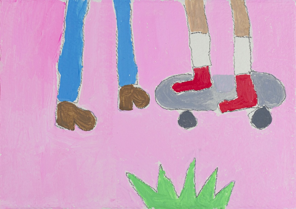 “Meeting”, 2025 Mixed Technique on paper15 x 21 cm. 6 x 8.3 in.