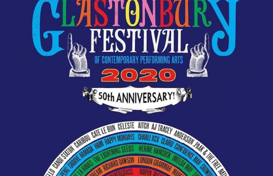 Stanley Donwood of Radiohead Cover Art Fame Designs 50th Anniversary Glastonbury Festival Poster