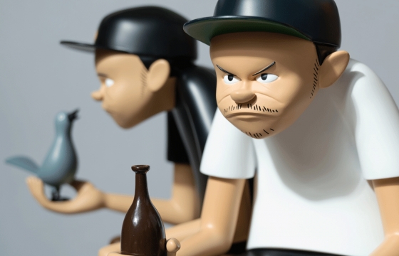 Yusuke Hanai x AllRightsReserved "DOWN BUT NOT OUT" and "WE WILL FLY AGAIN" Limited Edition Figures