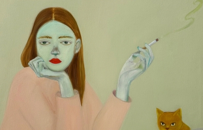 Cats, Tears and Cigarettes: A solo exhibition by Camilla Mihkelsoo @ V1 Salon, Copenhagen image
