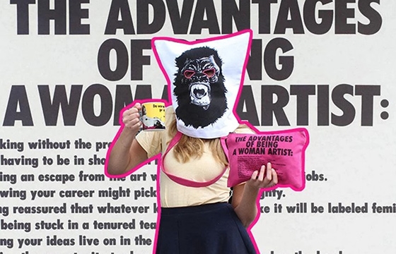 Third Drawer Down and the Guerrilla Girls Design a Gorilla Mask Tote Bag